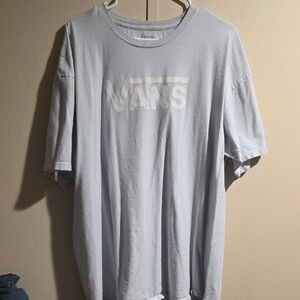 Vans Men's Soft Light Blue Short Sleeve Tee